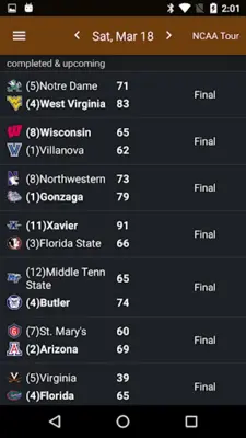 Sports Alerts- NCAA Basketball android App screenshot 3